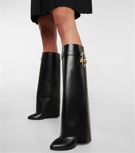 givenchy open toe over the knee boots|givenchy shark boots size 41.